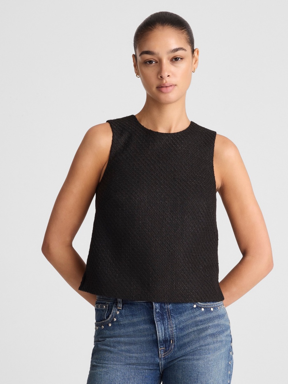 Madewell Boxy Shell Top in Tweed